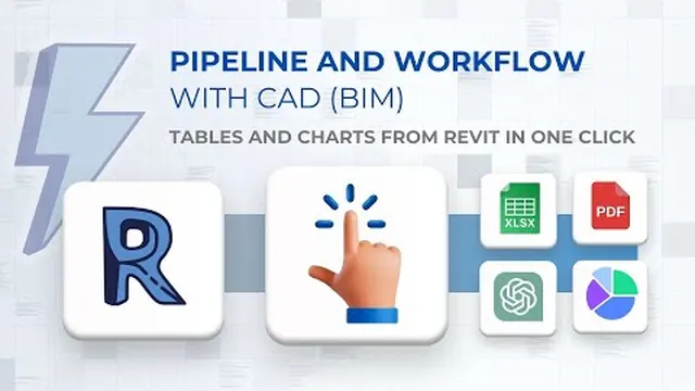 Video thumbnail: Tables and charts from Revit in one click: Workflow and Pipeline with CAD (BIM) data