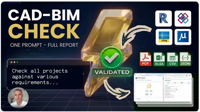 Video thumbnail: VERIFICATION OF CAD & BIM Projects with AI Agents: One Prompt to Parse Every BIM Requirement Format