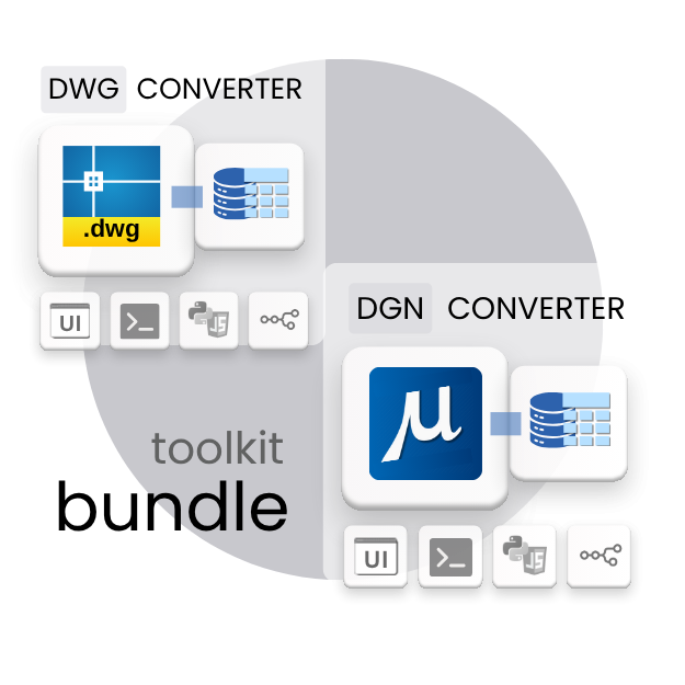 DataDrivenConstruction DWG + DGN Converter Bundle — Lifetime License